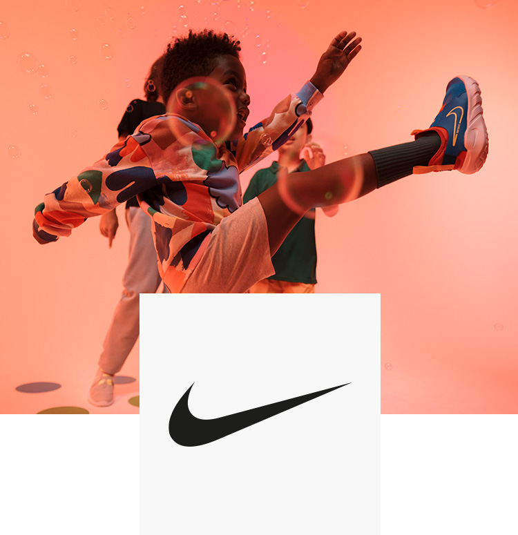 Kinder Sneaker Nike Orange Schwarz