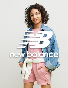 Model in pink fÃ¼r New Balance