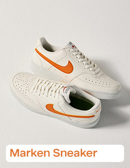 Nike Sneaker WeiÃ Orange