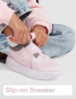 Pink-weiÃe Slip On Sneaker fÃ¼r Kids