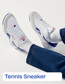 WeiÃ-Blauer Sneaker